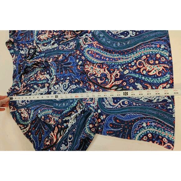 Lands End Tunic Top Women's Size 18w Multicolor Floral Abstract Statement - Picture 2 of 6